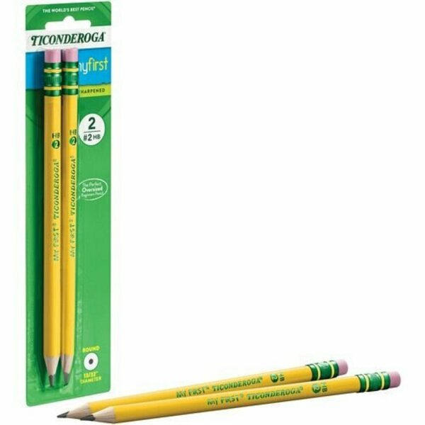 Dixon Ticonderoga Ticonderoga No. 2 Pencil, HB Lead, Pre-Sharpened, 2/CD, YW DIX33306